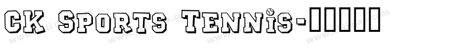 CK Sports Tennis字体转换